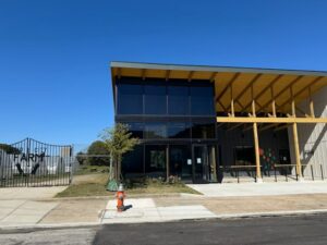 Front exterior view of Resource Cleveland with 3M Prestige 20 and 70 Exterior Window Films installed by Sunray Window Films for glare and heat reduction.