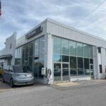 Exterior of Ken Ganley Volkswagen in Willoughby Hills Ohio with 3M Affinity 15 window film installed for heat and glare reduction.